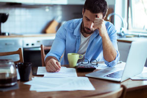 Man worried about bills